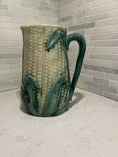 CERÂMICA MAJÓLICA - Jarro ou jarro de orelha de milho - 5,75 "de altura - século XIX comprar usado  Enviando para Brazil