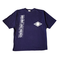 Camiseta Generra Masculina Vintage Média Uniforme Funcionário Anos 90 Gráfico da Empresa Funcionário comprar usado  Enviando para Brazil