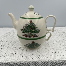 Spode teapot christmas for sale  RIPLEY