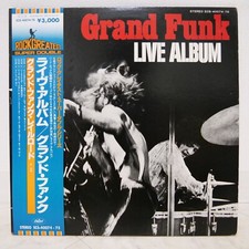 GRAND FUNK / LIVE ALBUM JAPAN ISSUE DOUBLE LP W/OBI, INSERT comprar usado  Enviando para Brazil