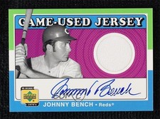 2001 Upper Deck Decade 1970's Game-Used Jersey Johnny Bench #SJ-JB Auto HOF, usado comprar usado  Enviando para Brazil