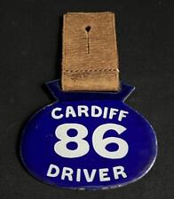 CARDIFF DRIVER 86 VINTAGE ESMALTE PSV CRACHÁ CARRINHO ÔNIBUS OMNIBUS LICENÇA MOTORMAN, usado comprar usado  Enviando para Brazil