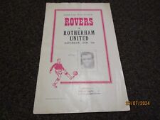 DONCASTER ROVERS v ROTHERHAM UNITED 1954/5 5 DE FEVEREIRO YORK SHIRE 'DERBY' comprar usado  Enviando para Brazil