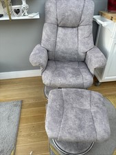 Faux suede swivel for sale  CAMBRIDGE