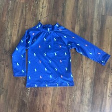 Polo Ralph Lauren tamanho 18/24 meses infantil manga longa protetor contra erupções cutâneas novo sem etiquetas azul multi comprar usado  Enviando para Brazil