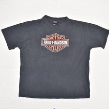 Camiseta masculina Harley Davidson algodão preta tamanho 2X feita nos EUA Harrisburg PA VINTAGE 1999, usado comprar usado  Enviando para Brazil