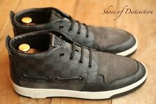 Tênis Louis Vuitton LV Damier preto cinza couro tênis masculino Reino Unido 8 EUA 9 comprar usado  Enviando para Brazil