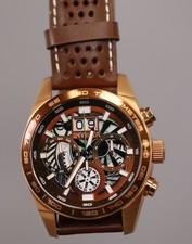 INVICTA Aviator masculino 45mm aço inoxidável mostrador marrom ouro rosa VK63A quartzo 41691 comprar usado  Enviando para Brazil