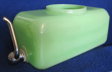 Dispensador de água/suco vintage Jadeite Sneath vidro urânio geladeira 10-1/2", usado comprar usado  Enviando para Brazil