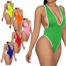 Damski jednoczęściowy Monokini Stroje kąpielowe Micro V-string Stringi Strój kąpielowy Strój kąpielowy na sprzedaż  Wysyłka do Poland