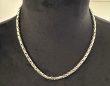 Colar de corrente pesada vintage masculino tom prata na cor BICO cobra 18", usado comprar usado  Enviando para Brazil
