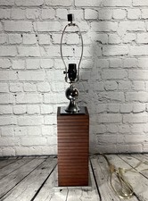 Lámpara De Colección Apilada Madera Cromada Bola Gruvwood Estilo Mesa Luz MCM Cuadrada Moderna segunda mano  Embacar hacia Mexico