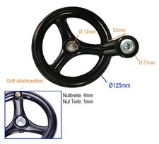 125mm handkurbel 12mm gebraucht kaufen  Reutlingen