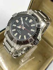 Autêntico relógio solar Seiko Prospex V157-0AS0 masculino mergulhador de aço inoxidável 200M comprar usado Autêntico relógio solar Seiko Prospex V157-0AS0 masculino mergulhador de aço inoxidável 200M comprar usado  Enviando para Brazil