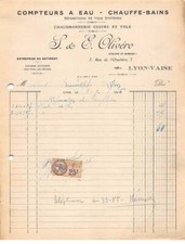 Invoice.am19966.lyon.1926. oli d'occasion  Expédié en Belgium