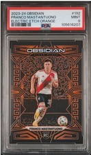 Używany, Franco Mastantuono Panini Obsidian 2023/24 pomarańczowa etch /40 karta rookie rc psa 9 na sprzedaż  Wysyłka do Poland