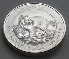 Moeda bullion de prata fina 1,5 oz (0,9999) 2014 Canadá Arctic Fox comprar usado  Enviando para Brazil