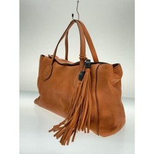 Autêntica Bolsa Tote Gucci SOHO 354476 Berloque Borla Camelo Couro Itália comprar usado  Enviando para Brazil