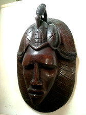 Maschera tribale legno usato  Borgo Virgilio