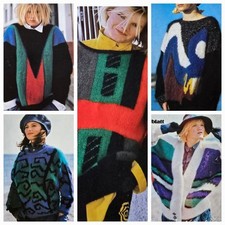 1980s mohair graphics d'occasion  Expédié en Belgium