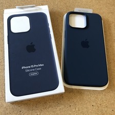Capa de silicone genuína Apple iPhone 15 Pro Max MagSafe azul tempestade A3126 comprar usado  Enviando para Brazil