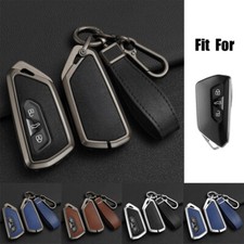 Capa chaveiro de carro de couro liga de zinco para VW Golf 8 ID.3 ID.4 Leon MK4 Seat comprar usado  Enviando para Brazil