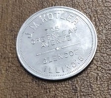 J.M. Kotler Glencoe Illinois EUA - Colecionador de fichas de transporte comprar usado J.M. Kotler Glencoe Illinois EUA - Colecionador de fichas de transporte comprar usado  Enviando para Brazil