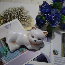 Gatto gattino ceramica usato  Vinadio