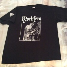 Camisa MORTIFERA Maledictih XL, Azarath, The Chasm, Inquisition, Urgehal, Urfaust comprar usado  Enviando para Brazil