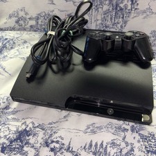 Usado, Console preto Sony PlayStation 3 Slim 120GB + controle dualshock 3 CECH-2501B comprar usado  Enviando para Brazil