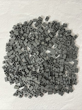 LOTE LEGO 326 PEÇAS CINZA AZULADO ESCURO 1X2 FUROS DE TIJOLOS GRADE DE ALVENARIA PALIÇADA comprar usado  Enviando para Brazil