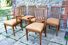 solid oak dining chairs for sale  SWINDON