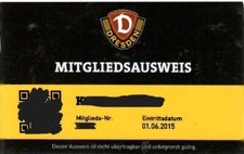 Mitgliedsausweis dynamo dresde gebraucht kaufen  Dresden