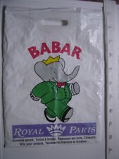 Sac plastique babar d'occasion  France