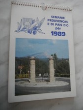 Calendrier provencal semanie d'occasion  Audenge
