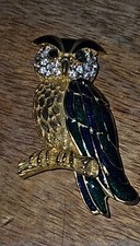 Owl brooch enamel for sale  BRISTOL