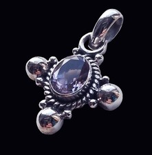 Silber anhänger amethyst gebraucht kaufen  Brokdorf
