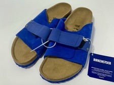 Sandálias Birkenstock Kyoto ultra azuis camurça nobuck slides 34 comprar usado  Enviando para Brazil