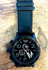 Usado, Relógio masculino NIXON 51-30 cronógrafo quartzo aço inoxidável preto DAIL & STRAP 51 MM  comprar usado  Enviando para Brazil