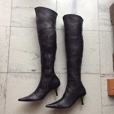Cuissardes cuir noir d'occasion  Neuilly-sur-Seine