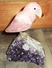Papagei rosenquarz figur gebraucht kaufen  Himmelpforten