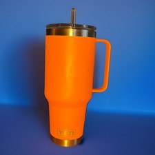 Caneca YETI Rambler 35 oz com tampa de palha -King Crab laranja novo logotipo comprar usado  Enviando para Brazil