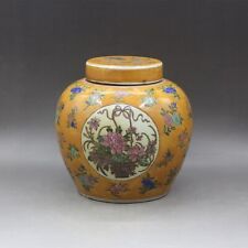 Vaso de cesta decorado alegremente porcelana amarelo chão janela flor porcelana 8,7", usado comprar usado  Enviando para Brazil