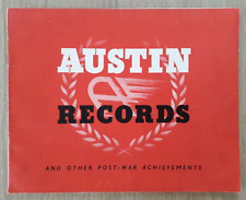 Austin records brochure for sale  BOURNE