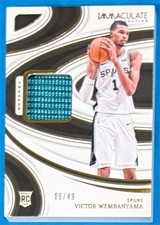 Usado, Tênis Swatch 2023-24 Victor Wembanyama Immaculate Collection dourado RC... #6/49 comprar usado Usado, Tênis Swatch 2023-24 Victor Wembanyama Immaculate Collection dourado RC... #6/49 comprar usado  Enviando para Brazil