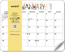 2025 magnetic calendar d'occasion  Expédié en France
