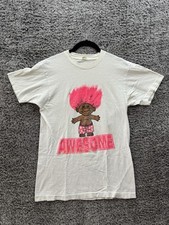 Camisa Troll Awesome Vintage Anos 80 TELA ESTRELAS PONTO ÚNICO Cabelo Rosa M comprar usado  Enviando para Brazil