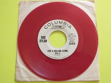Bob Dylan "Like A Rolling Stone - (Part 1 & 2)" PROMO Red Vinyl 45 RARE 1965 1 D comprar usado  Enviando para Brazil