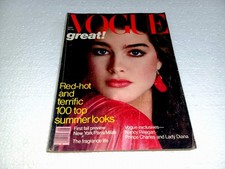 VOGUE - BROOKE SHIELDS - VINTAGE COVER MAGAZINE - 1981 comprar usado  Enviando para Brazil