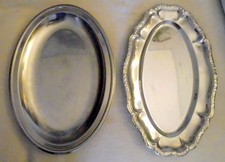Edelstahl silber tablett gebraucht kaufen  Hamburg